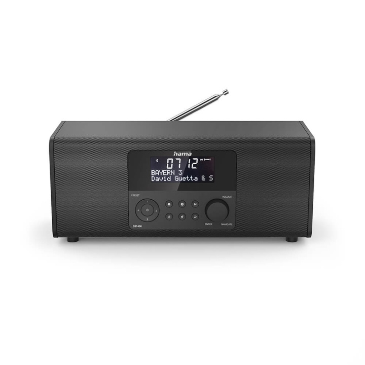 Hama Radio FM/DAB/DAB+ DR1400 Svart in de groep HOME ELECTRONICS / Audio & Beeld / Thuisbioscoop, Hifi en Draagbaar / Radio & Wekkers / Draadloze audiozender bij TP E-commerce Nordic AB (C49442)