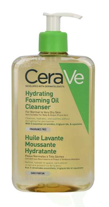 Cerave Hydrating Foaming Oil Cleanser 473 ml For Normal To Very Dry Skin/Fragrance Free in de groep BEAUTY & HEALTH / Huidsverzorging / Gezicht / Schoonmaak bij TP E-commerce Nordic AB (C49628)