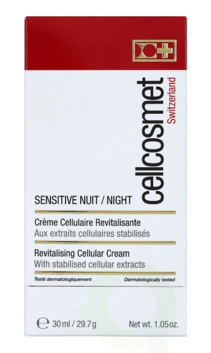 Cellcosmet Sensitive Night Cream 30 ml in de groep BEAUTY & HEALTH / Huidsverzorging / Gezicht / Gezichtscrèmes bij TP E-commerce Nordic AB (C49762)