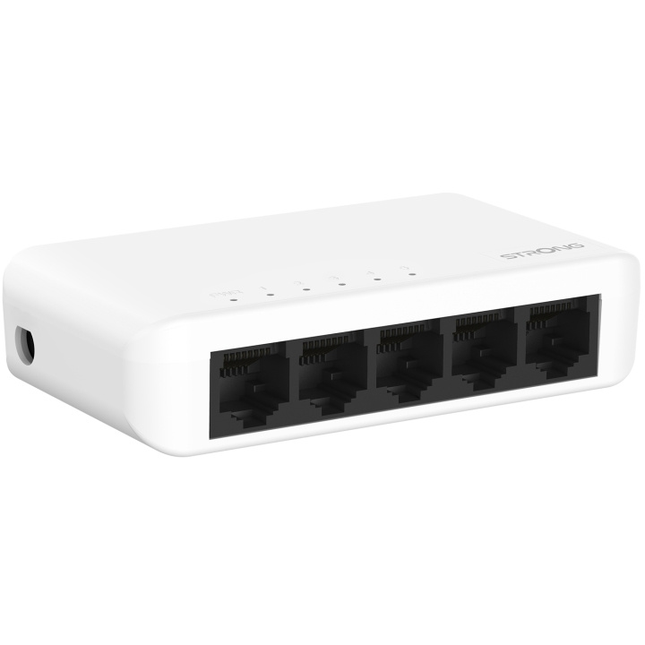 Strong 5-port Gigabitswitch Vit in de groep COMPUTERS & RANDAPPARATUUR / Netwerk / Schakelaars bij TP E-commerce Nordic AB (C49974)