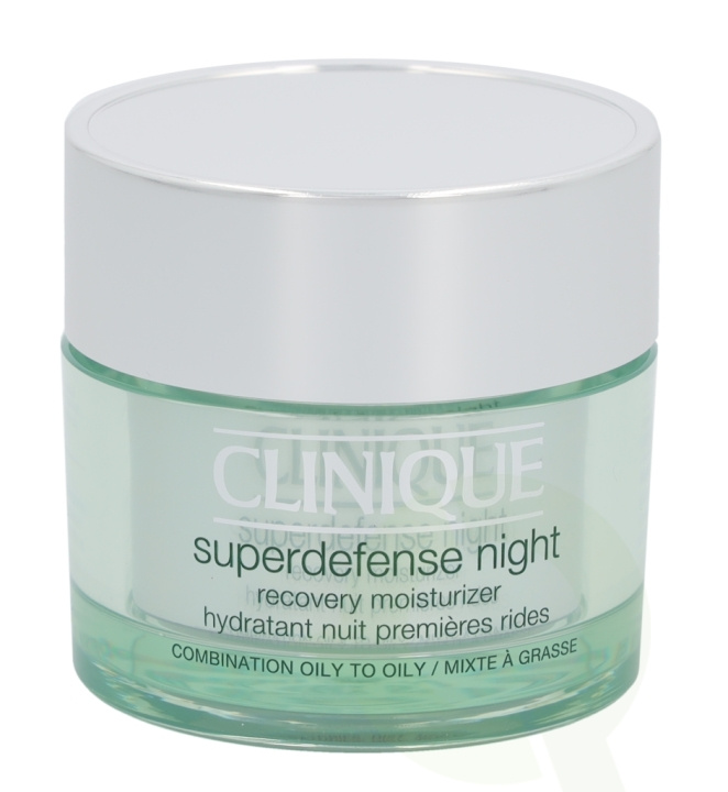 Clinique Superdefense Night Recovery Moisturizer 50 ml Combination Oily To Oily 3,4 in de groep BEAUTY & HEALTH / Huidsverzorging / Gezicht / Gezichtscrèmes bij TP E-commerce Nordic AB (C50240)