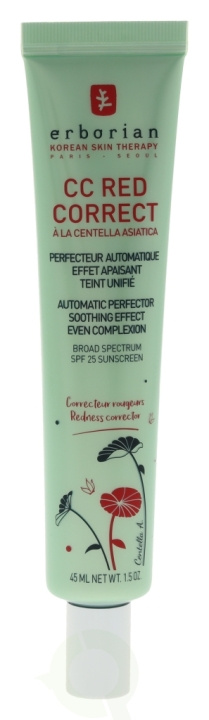 Erborian CC Red Correct Automatic Perfector SPF25 45 ml Broad Spectrum Sunscreen in de groep BEAUTY & HEALTH / Makeup / Make-up gezicht / CC/BB-crème bij TP E-commerce Nordic AB (C51267)