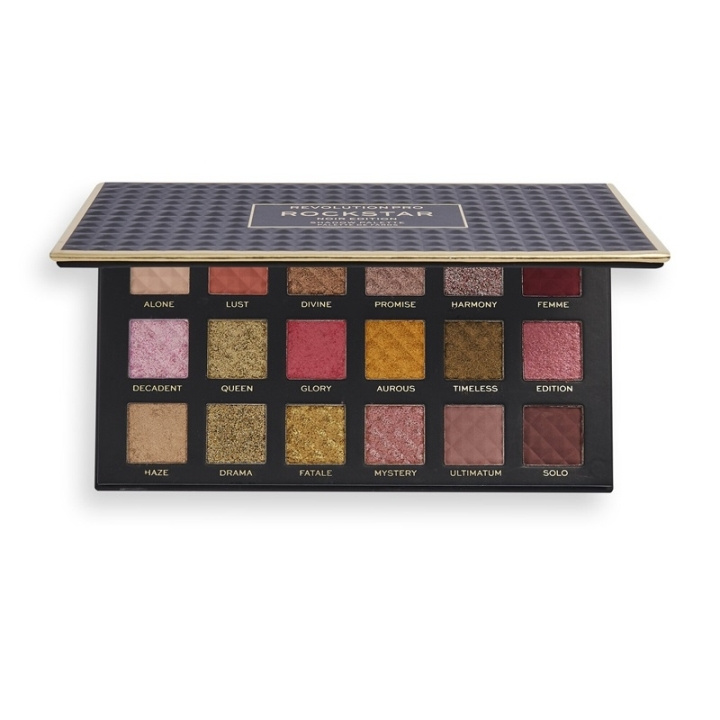 Makeup Revolution PRO Rockstar Shadow Palette Noir Edition in de groep BEAUTY & HEALTH / Makeup / Ogen & Wenkbrauwen / Oogschaduw bij TP E-commerce Nordic AB (C51956)