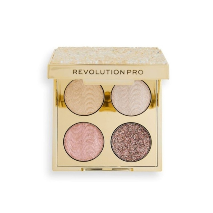 Makeup Revolution PRO Crystal Eye Quad Champagne Crystal in de groep BEAUTY & HEALTH / Makeup / Ogen & Wenkbrauwen / Oogschaduw bij TP E-commerce Nordic AB (C51959)