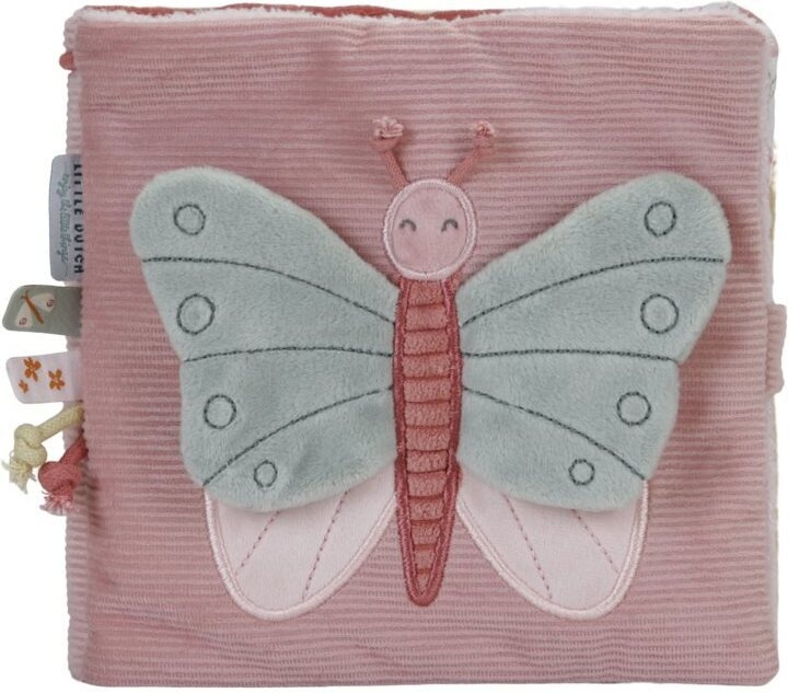 Little Dutch Flowers & Butterflies mjukbok, rosa in de groep SPEELGOED, KINDER- & BABYPRODUCTEN / Babyspeelgoed / Activiteitenspeelgoed bij TP E-commerce Nordic AB (C52029)