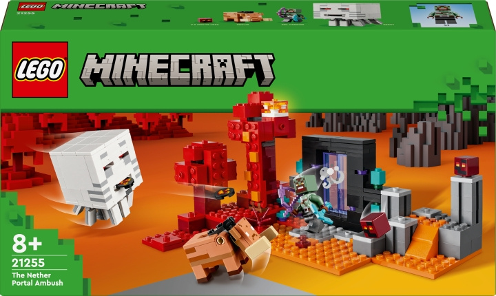 LEGO Minecraft 21255 - The Nether Portal Ambush in de groep SPEELGOED, KINDER- & BABYPRODUCTEN / Speelgoed / Bouwspeelgoed / Lego bij TP E-commerce Nordic AB (C52172)