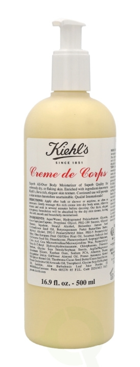 Kiehls Kiehl\'s Creme De Corps 500 ml in de groep BEAUTY & HEALTH / Huidsverzorging / Lichaamsverzorging / Body lotion bij TP E-commerce Nordic AB (C52471)