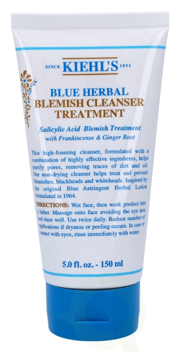 Kiehls Kiehl\'s Blue Herbal Gel Cleanser 150 ml in de groep BEAUTY & HEALTH / Huidsverzorging / Gezicht / Schoonmaak bij TP E-commerce Nordic AB (C52475)