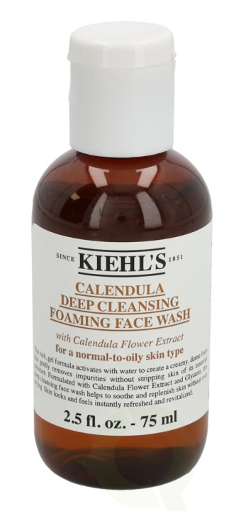 Kiehls Kiehl\'s Calendula Deep Cleansing Foaming Face Wash 75 ml For A Normal-To-Oily Skin Type in de groep BEAUTY & HEALTH / Huidsverzorging / Gezicht / Schoonmaak bij TP E-commerce Nordic AB (C52477)