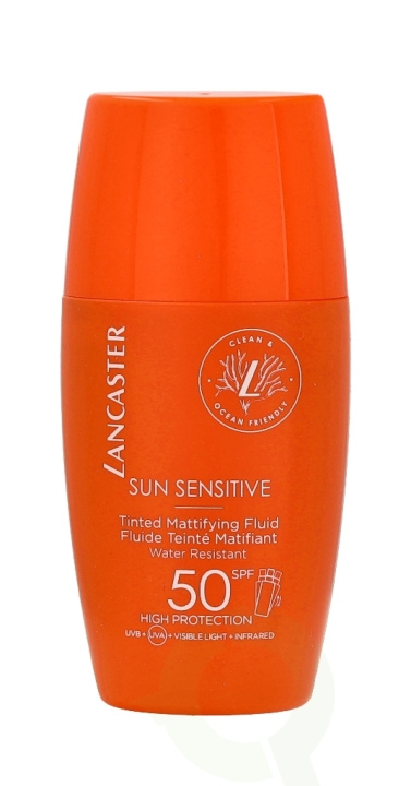 Lancaster Sun Sensitive Tinted Mattifying Fluid SPF50 30 ml in de groep BEAUTY & HEALTH / Huidsverzorging / Zonnebank / Zonnebescherming bij TP E-commerce Nordic AB (C52745)