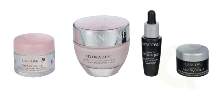 Lancome Hydra Zen Anti-Stress Moisturizing Cream Set 80 ml Cream 50ml/Night Cream 15ml/Eye Cream 5ml/Serum 10ml in de groep BEAUTY & HEALTH / Cadeausets / Cadeausets voor haar bij TP E-commerce Nordic AB (C52996)