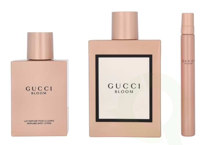 Gucci Bloom Giftset 210 ml Edp 100ml/Body Lotion 100ml/PS 10ml in de groep BEAUTY & HEALTH / Cadeausets / Cadeausets voor haar bij TP E-commerce Nordic AB (C53191)