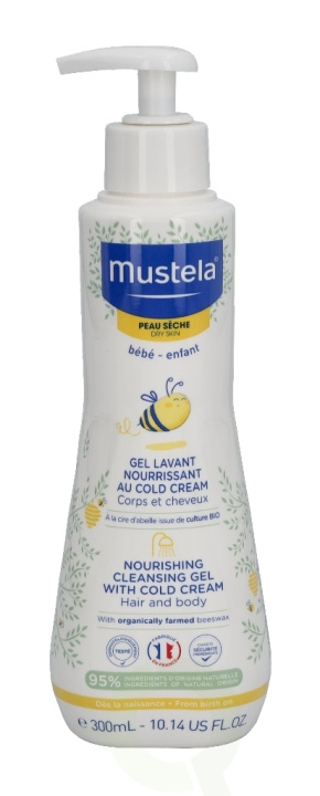 Mustela Dry Skin Nourishing Cleansing Gel Cold Crm 300 ml Hair And Body in de groep BEAUTY & HEALTH / Huidsverzorging / Lichaamsverzorging / Bad- en douchegels bij TP E-commerce Nordic AB (C53839)