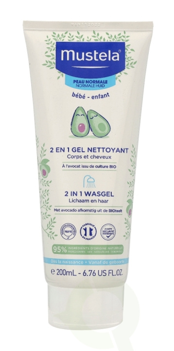 Mustela 2-In-1 Cleansing Gel 200 ml Normal Skin in de groep BEAUTY & HEALTH / Huidsverzorging / Lichaamsverzorging / Bad- en douchegels bij TP E-commerce Nordic AB (C53844)