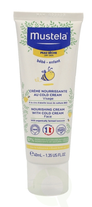 Mustela Bebe Nourishing Cream With Cold Cream 40 ml in de groep BEAUTY & HEALTH / Huidsverzorging / Gezicht / Gezichtscrèmes bij TP E-commerce Nordic AB (C53846)