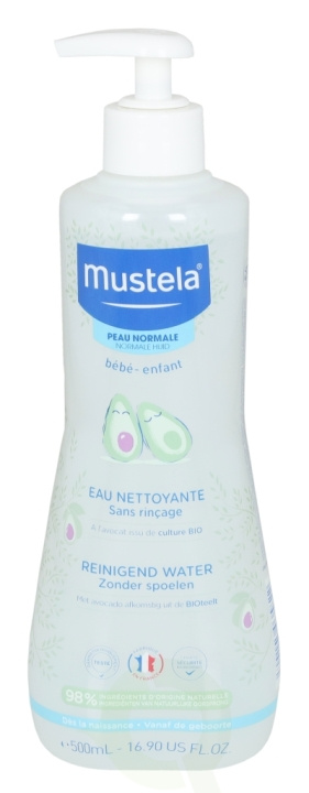 Mustela Bebe No Rinse Cleansing Water 500 ml With Organically Farmed Advocado in de groep BEAUTY & HEALTH / Huidsverzorging / Gezicht / Schoonmaak bij TP E-commerce Nordic AB (C53882)