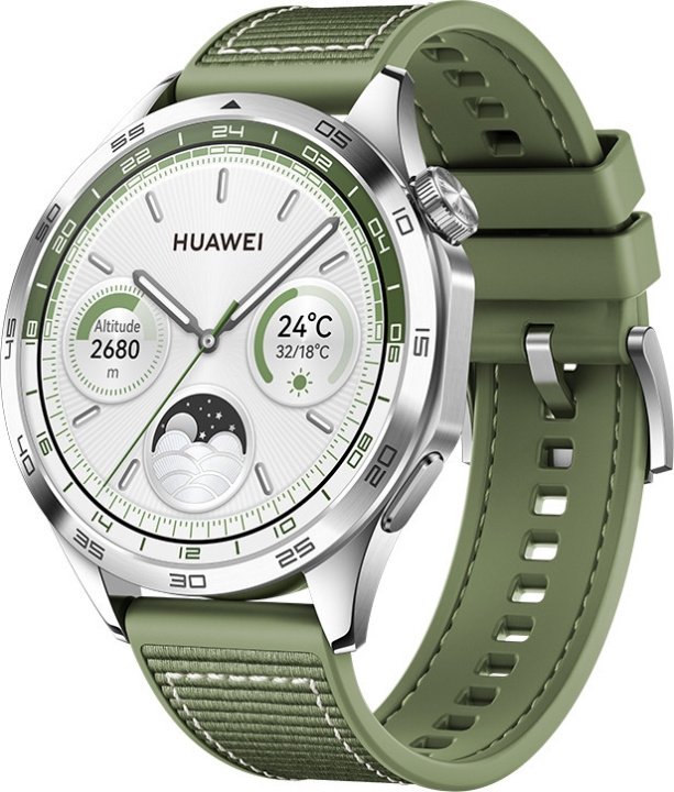 Huawei Watch GT4 Active - Smartwatch, 46 mm, Grön in de groep SPORT, VRIJE TIJD & HOBBY / Smartwatch & Activiteitsmeters / Smartwatches bij TP E-commerce Nordic AB (C54089)