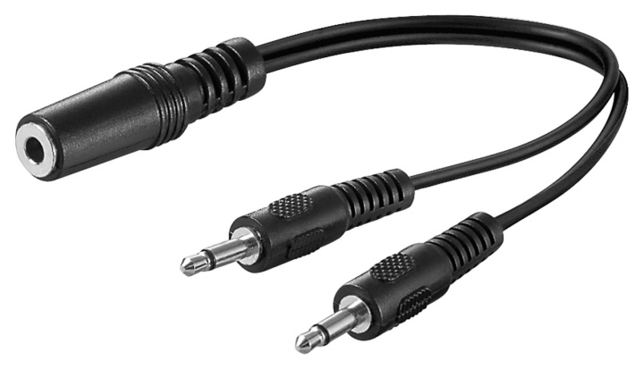 Goobay Adapter för ljud Y-kabel 3,5 mm, 1x stereokontakt till 2x monokontakt Pawl 3,5 mm-uttag (3-pin, Stereo) > 2x spärr 3,5 mm plugg (2-polig, mono) in de groep HOME ELECTRONICS / Kabels & Adapters / Audio Analoog / Adapters bij TP E-commerce Nordic AB (C54130)