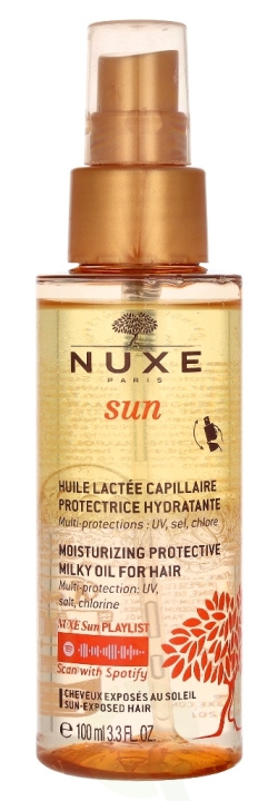 Nuxe Sun Moisturising Protective Milky Oil 100 ml Hair And Scalp in de groep BEAUTY & HEALTH / Haar & Styling / Haarverzorging / Haarolie bij TP E-commerce Nordic AB (C54295)