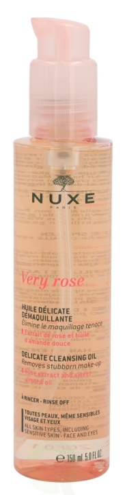 Nuxe Very Rose Delicate Cleansing Oil 150 ml All Skin types, Including Sensitive Skin, Face And Eyes in de groep BEAUTY & HEALTH / Huidsverzorging / Gezicht / Schoonmaak bij TP E-commerce Nordic AB (C54298)