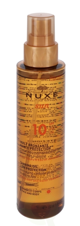 Nuxe Sun Tanning Oil for Face and Body SPF10 150 ml in de groep BEAUTY & HEALTH / Huidsverzorging / Zonnebank / Zonnebescherming bij TP E-commerce Nordic AB (C54334)