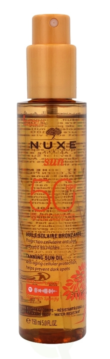 Nuxe Tanning Sun Oil SPF50 150 ml in de groep BEAUTY & HEALTH / Huidsverzorging / Zonnebank / Zonnebescherming bij TP E-commerce Nordic AB (C54343)