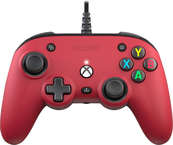 Nacon Pro Compact trådbunden spelkontroll, röd, Xbox / PC in de groep HOME ELECTRONICS / Spelconsoles en accessoires / Xbox Series X bij TP E-commerce Nordic AB (C54622)