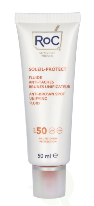 ROC Soleil-Protect Anti-Brown Spot Unifying Fluid SPF50+ 50 ml Visibly Reduces, Brown Spots in de groep BEAUTY & HEALTH / Huidsverzorging / Zonnebank / Zonnebescherming bij TP E-commerce Nordic AB (C54983)