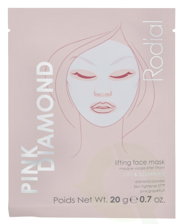 Rodial Pink Diamond Lifting Face Mask 80 gr 4x20gr in de groep BEAUTY & HEALTH / Huidsverzorging / Gezicht / Maskers bij TP E-commerce Nordic AB (C55031)