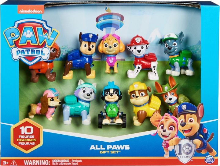 Paw Patrol figurpaket, 10 figurer in de groep SPEELGOED, KINDER- & BABYPRODUCTEN / Speelgoed / Figuren & miniaturen bij TP E-commerce Nordic AB (C55312)