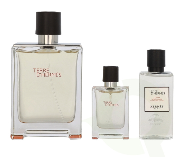 Hermes Terre D\'Hermes Giftset 152.5 ml Edt Spray 100ml/Edt Miniature 12,5ml/Aftershave 40ml in de groep BEAUTY & HEALTH / Cadeausets / Cadeausets voor hem bij TP E-commerce Nordic AB (C55517)