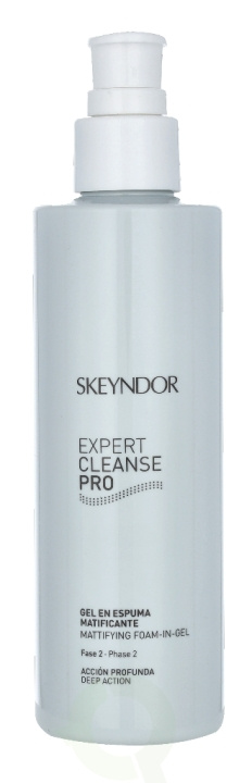 Skeyndor Expert Cleanse Pro Mattifying Foam-In-Gel 200 ml in de groep BEAUTY & HEALTH / Huidsverzorging / Gezicht / Schoonmaak bij TP E-commerce Nordic AB (C55986)