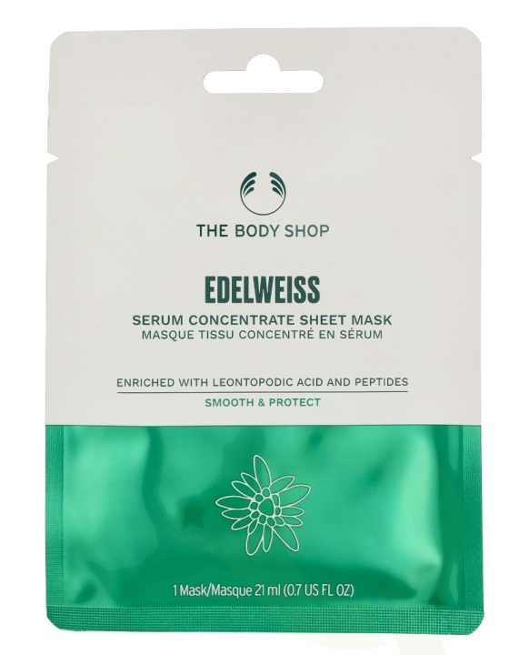 The Body Shop Serum Concentrate Sheet Mask 21 ml Edelweiss in de groep BEAUTY & HEALTH / Huidsverzorging / Gezicht / Maskers bij TP E-commerce Nordic AB (C56381)