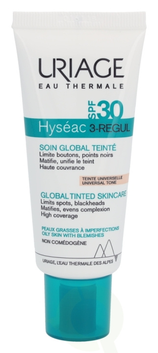 Uriage Hyseac 3-Regul Global Tinted Skin-Care SPF30 40 ml in de groep BEAUTY & HEALTH / Huidsverzorging / Gezicht / Gezichtscrèmes bij TP E-commerce Nordic AB (C56553)