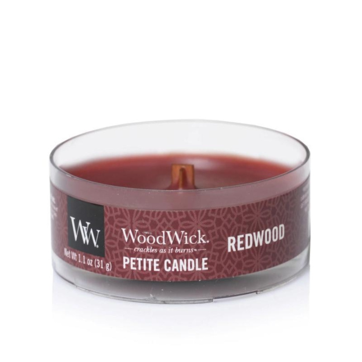 WoodWick Petite - Redwood in de groep BEAUTY & HEALTH / Geuren & Parfum / Overige geuren / Geurkaarsen bij TP E-commerce Nordic AB (C56934)