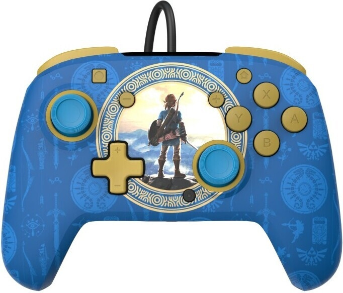 PDP Gaming Rematch Wired Controller – Hyrule Blue - trådbunden styrning, Switch in de groep HOME ELECTRONICS / Spelconsoles en accessoires / Nintendo Switch / Accessoires bij TP E-commerce Nordic AB (C57272)