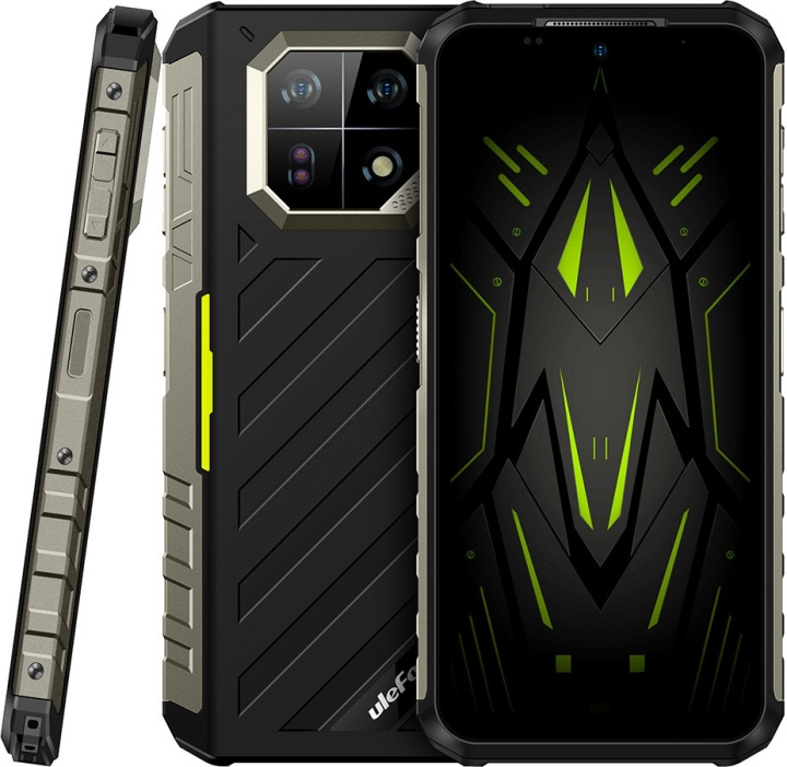 Ulefone Armor 22 Telefon, 256/8GB, Svart/Grön in de groep SMARTPHONE & TABLETS / Mobiele telefoons & smartphones bij TP E-commerce Nordic AB (C57339)