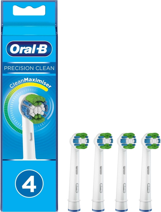 Oral B Precision Clean - utbytesborste, 4 stycken in de groep BEAUTY & HEALTH / Mondverzorging / Elektrische tandenborstelaccessoires bij TP E-commerce Nordic AB (C57717)