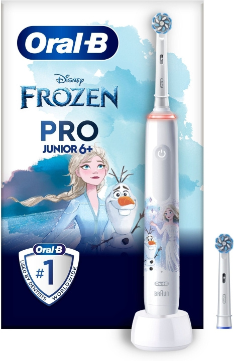 Oral B Pro Junior Frozen - elektrisk tandborste in de groep BEAUTY & HEALTH / Mondverzorging / Elektrische tandenborstels bij TP E-commerce Nordic AB (C57813)