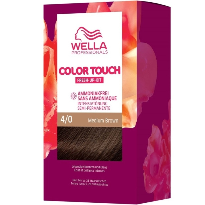 Wella Color Touch Pure Naturals 4/0 Medium Brown in de groep BEAUTY & HEALTH / Haar & Styling / Haarverzorging / Haarverf / Haarverf & Kleurbommen bij TP E-commerce Nordic AB (C57926)