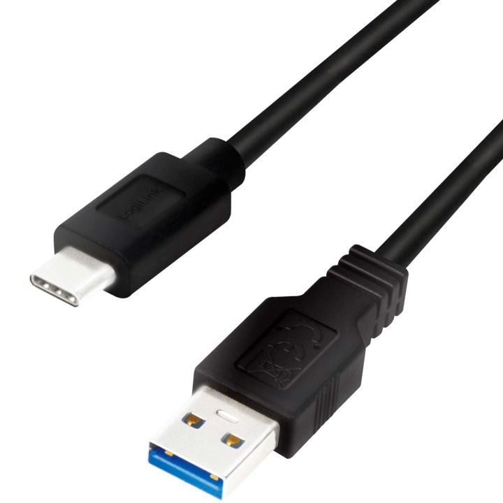 LogiLink USB-A - USB-C-kabel USB 3.2 Gen1 15W 0,15m in de groep COMPUTERS & RANDAPPARATUUR / Computerkabels / USB / USB-A / Kabels bij TP E-commerce Nordic AB (C58109)