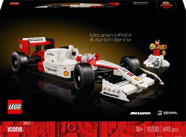 LEGO Icons 10330 - McLaren MP4/4 & Ayrton Senna in de groep SPEELGOED, KINDER- & BABYPRODUCTEN / Speelgoed / Bouwspeelgoed / Lego bij TP E-commerce Nordic AB (C58548)