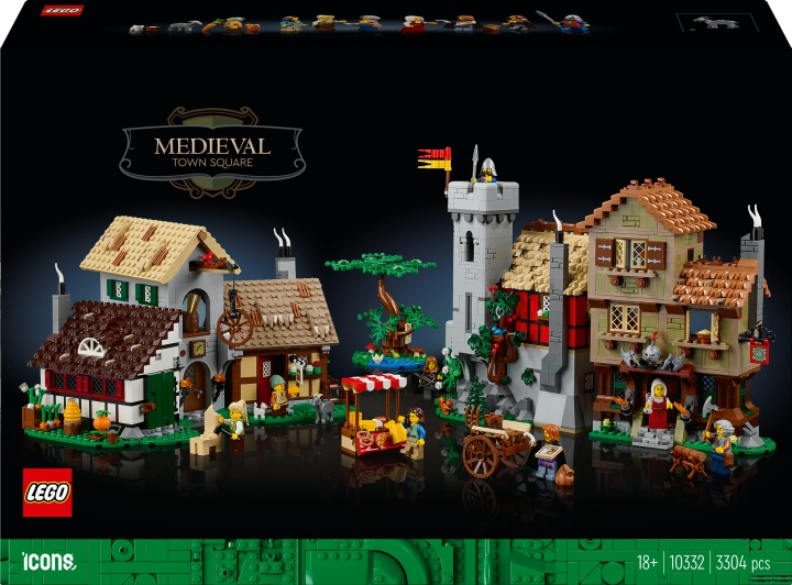 LEGO Icons 10332 - Medeltida stadstorg in de groep SPEELGOED, KINDER- & BABYPRODUCTEN / Speelgoed / Bouwspeelgoed / Lego bij TP E-commerce Nordic AB (C58552)