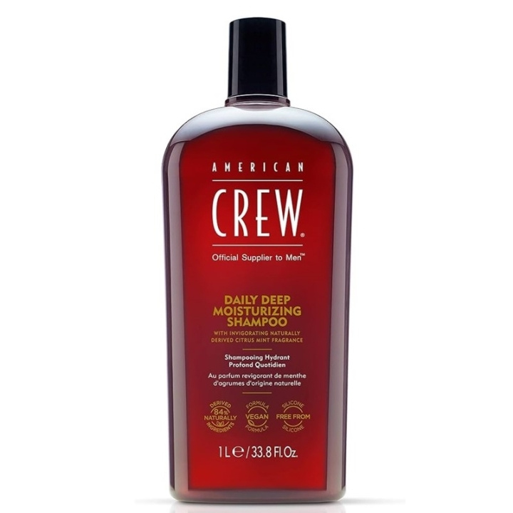 American Crew Daily Deep Moisturizing Shampoo 1000ml in de groep BEAUTY & HEALTH / Haar & Styling / Haarverzorging / Shampoo bij TP E-commerce Nordic AB (C58783)