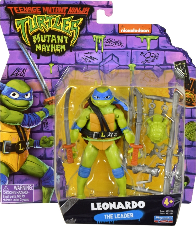 Teenage Mutant Ninja Turtles: Mutant Mayhem Leonardo-figur in de groep SPEELGOED, KINDER- & BABYPRODUCTEN / Speelgoed / Speelgoed bij TP E-commerce Nordic AB (C59135)