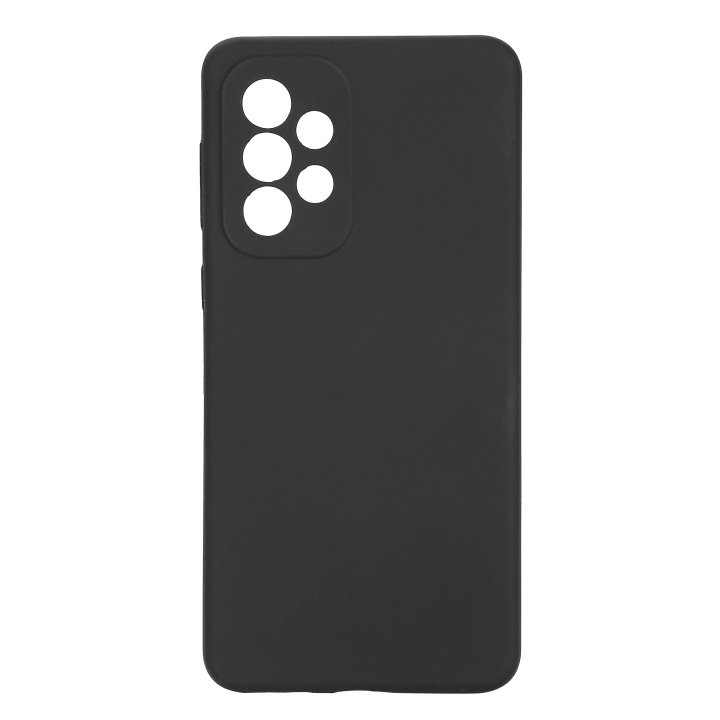 Essentials Samsung Galaxy A33 silicone back cover, Black in de groep SMARTPHONE & TABLETS / Mobielbescherming / Samsung bij TP E-commerce Nordic AB (C59182)