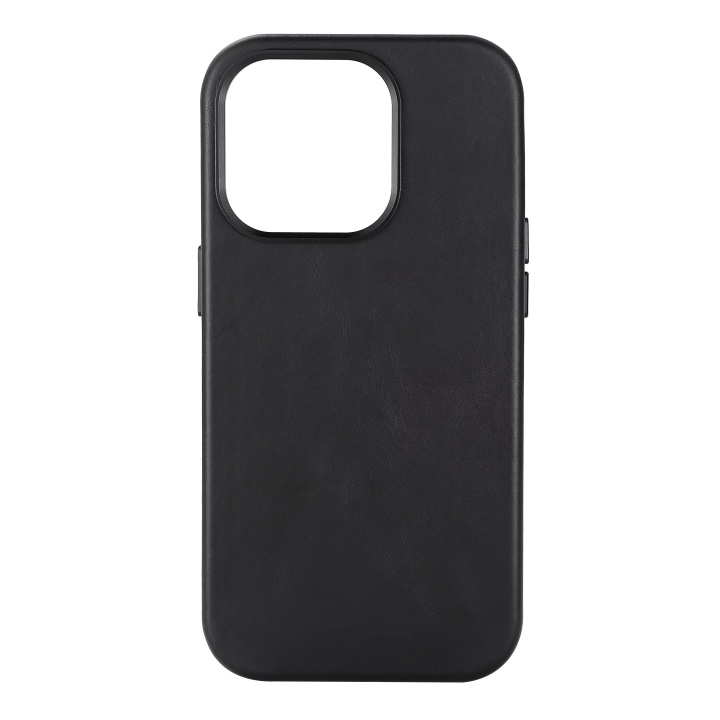 Essentials iPhone 14 Pro Leather Mag back cover, Black in de groep SMARTPHONE & TABLETS / Mobielbescherming / Apple / iPhone 14 bij TP E-commerce Nordic AB (C59511)