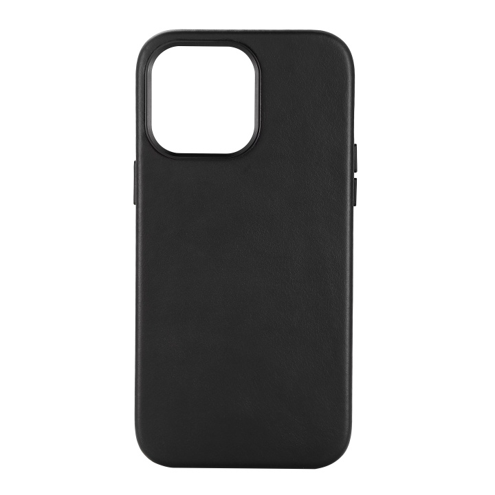 Essentials iPhone 14 Pro Max Leather Mag back cover,Blk in de groep SMARTPHONE & TABLETS / Mobielbescherming / Apple / iPhone 14 bij TP E-commerce Nordic AB (C59512)