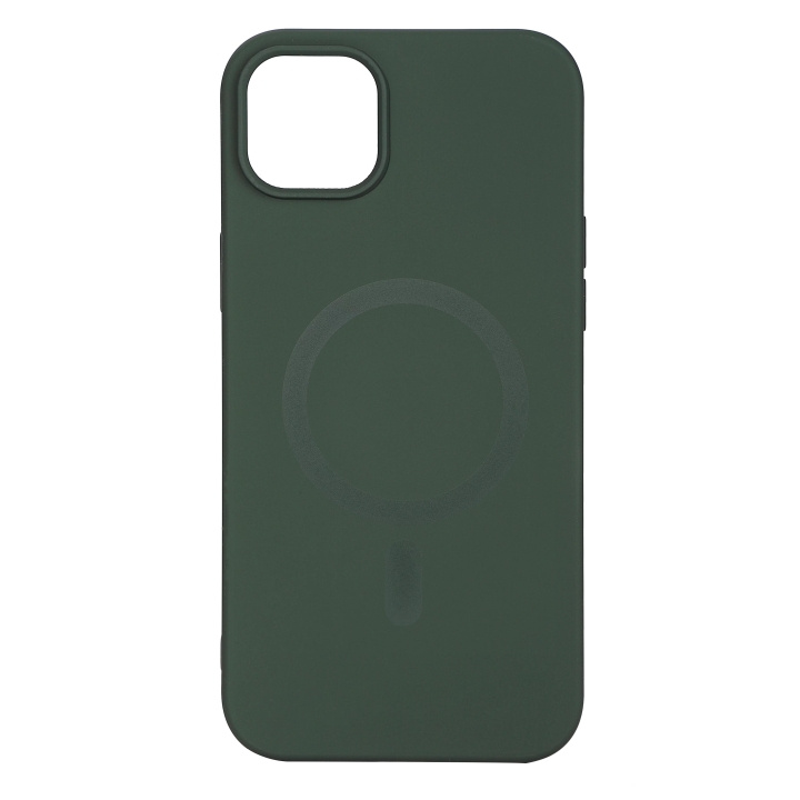 Essentials iPhone 14 Plus Silicone Mag back cover, Green in de groep SMARTPHONE & TABLETS / Mobielbescherming / Apple / iPhone 14 bij TP E-commerce Nordic AB (C59514)