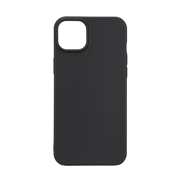 Essentials iPhone 15 Plus TPU back cover, 99% recycled, black in de groep SMARTPHONE & TABLETS / Mobielbescherming / Apple / iPhone 15 bij TP E-commerce Nordic AB (C59553)